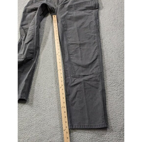 Carhartt Pants Mens 38x34 (Actual 38x31) Double Front Knee Duck Carpenter Gray - Picture 8 of 16